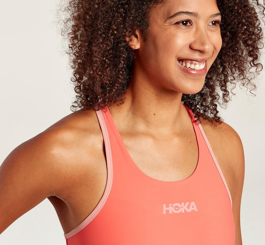 Hoka One One Bra Womens Orange - Performance Sports - 83427YWAZ